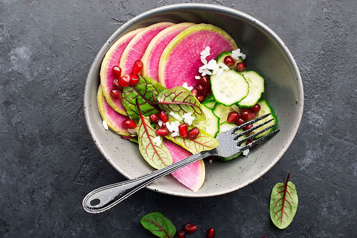 Provisions Magazine Taproot Kitchen Watermelon Radish Cucumber Salad